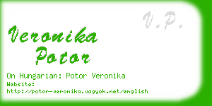 veronika potor business card